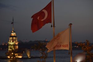evening colors in istanbul