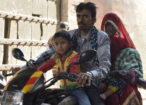 living india: a towel isn't a helmet, but who cares?