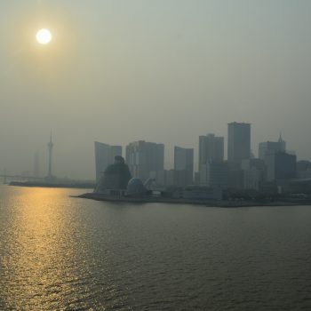 hong kong and macao- sunset over macao